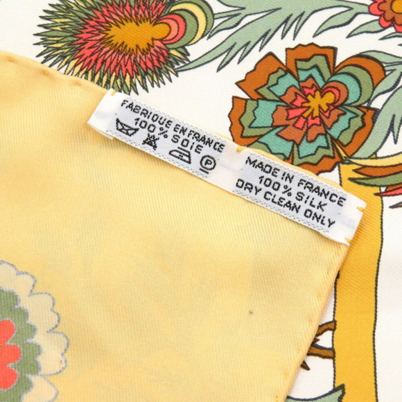 HERMES Black Silk Scarf - Picture 5 of 7